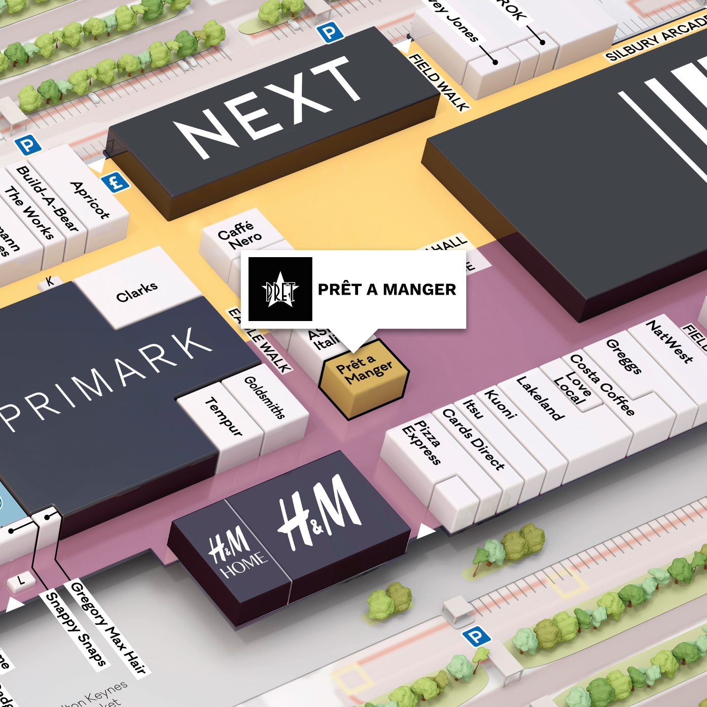 CMK Website Map Thumbnails Pret A Manger