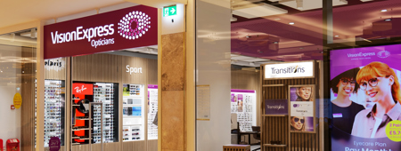 Vision Express Retailer Page Banner